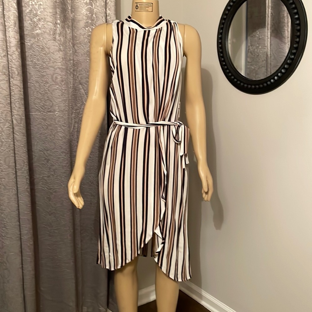 Leith ivory graphic ladies dress